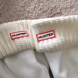 White hunter boot socks